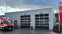 Die DRK-Rettungswache in Creglingen mit einem Rettungswagen. © Christian Meiser/DRK KV MGH